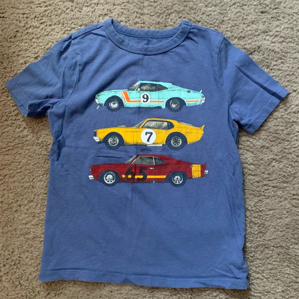 GAP Blue Cars Short Sleeve T-shirt